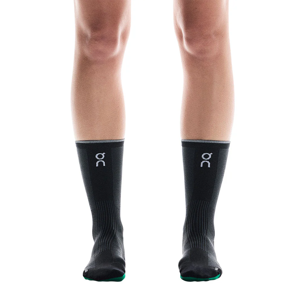CALCETINES ON ELITE RUN HIGH - Black / Magnet - Image 2