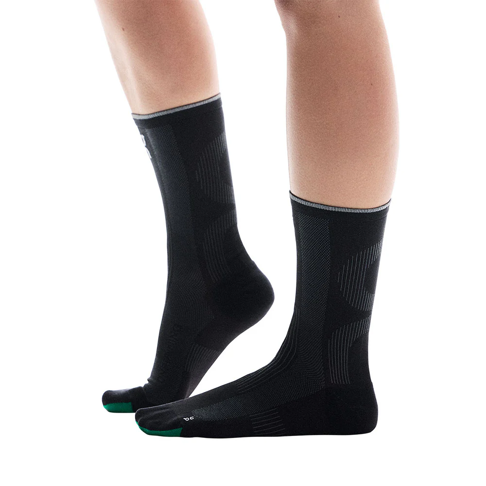 CALCETINES ON ELITE RUN HIGH - Black / Magnet - Image 4