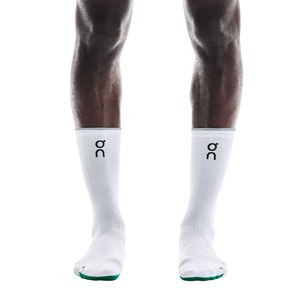 CALCETINES ON ELITE RUN HIGH - White / Ivory - Image 2