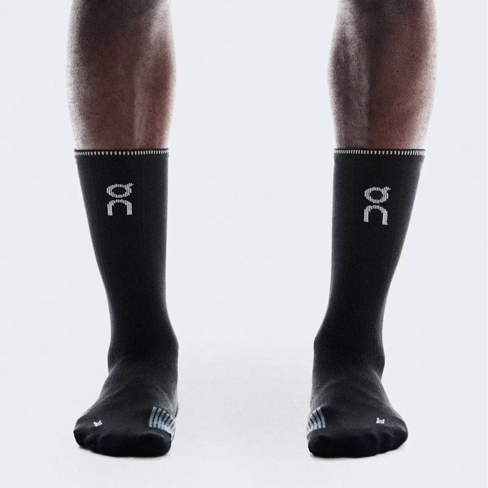 CALCETINES ON PERFORMANCE RUN HIGH - Black / Eclipse - Image 2