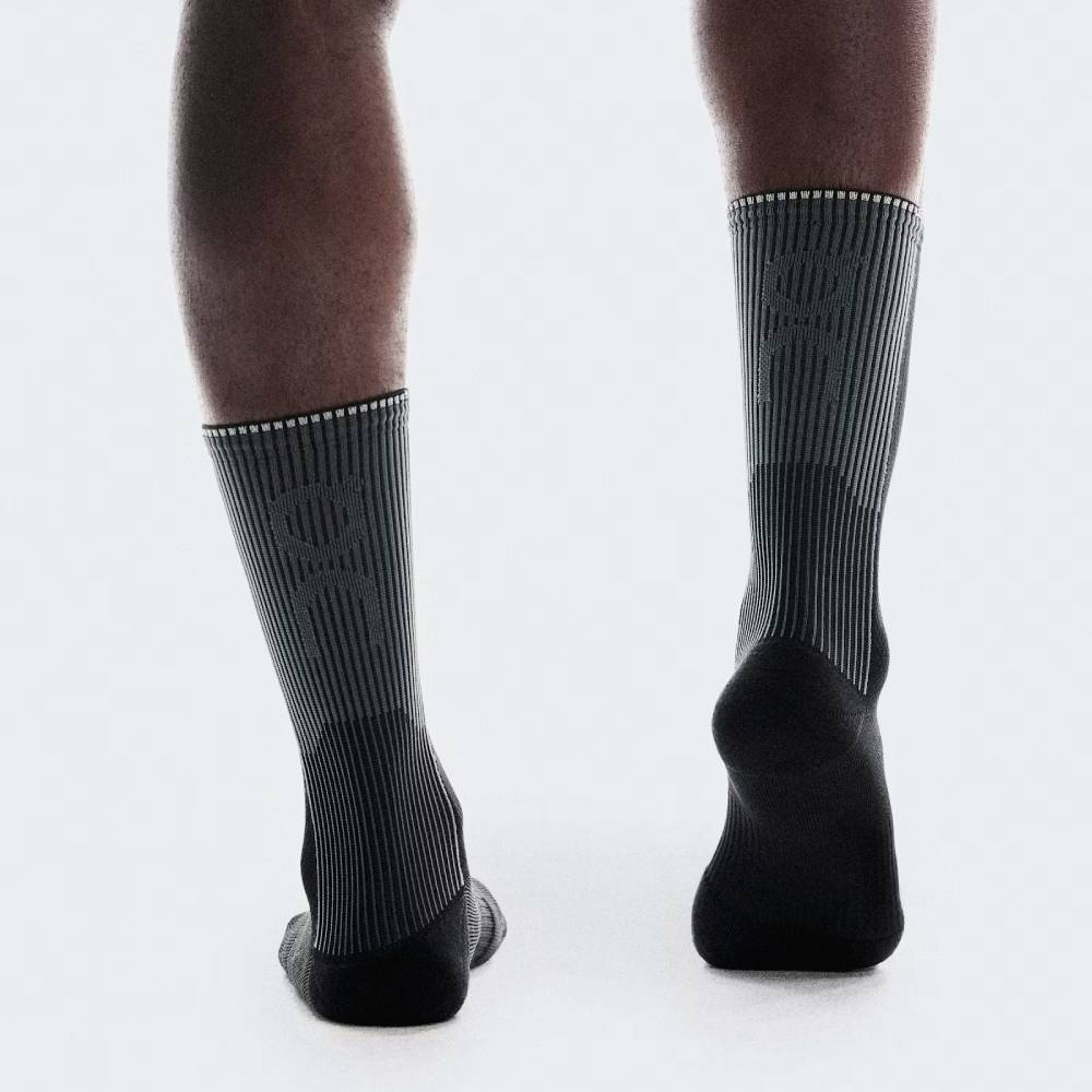 CALCETINES ON PERFORMANCE RUN HIGH - Black / Eclipse - Image 3