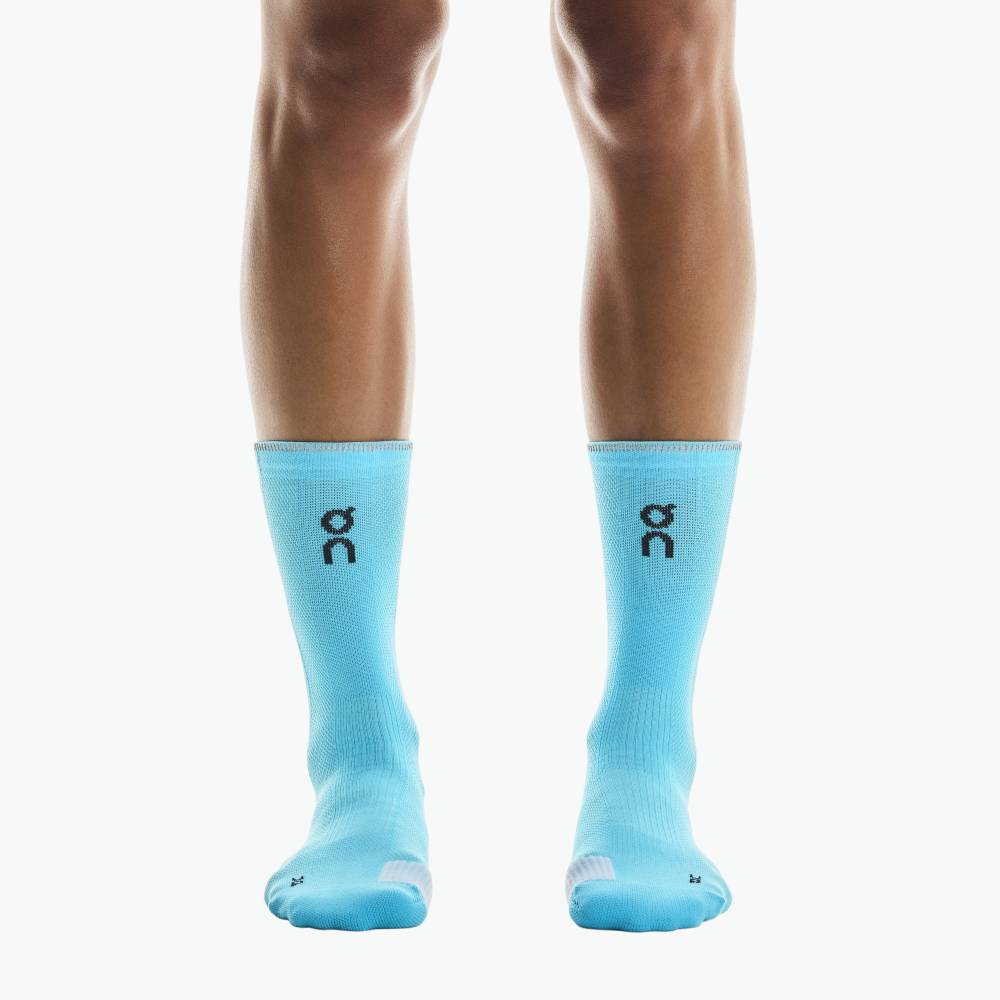 CALCETINES ON PERFORMANCE RUN HIGH - Horizon / White - Image 2