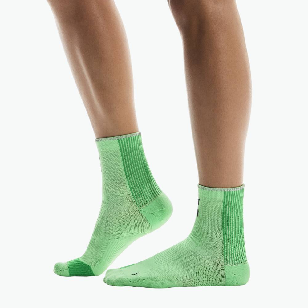 CALCETINES ON PERFORMANCE RUN MID - Honeydew / Parsley - Image 3