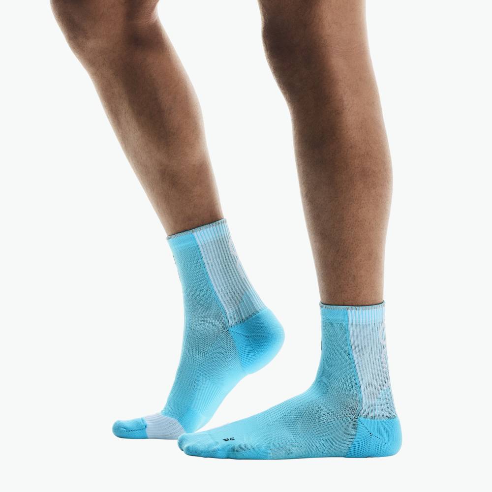 CALCETINES ON PERFORMANCE RUN MID - Horizon / White