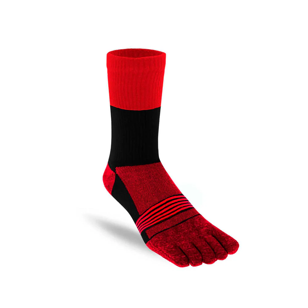 CALCETINES OS2O LIGHTWEIGHT TOESOCKS - Rojo / Negro