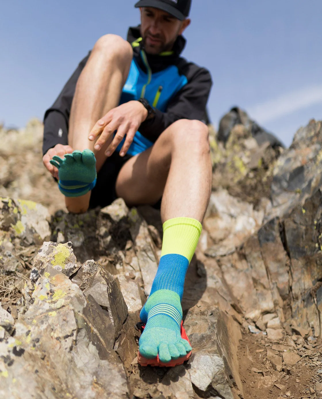 CALCETINES OS2O ULTRA TOESOCKS - Azul Lima - Image 2