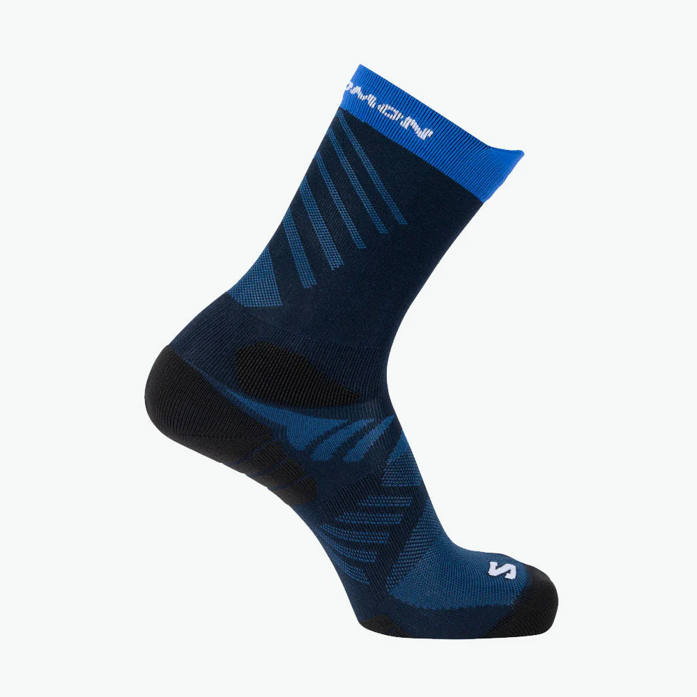 CALCETINES SALOMON AERO CREW - Maritime Blue / Bluing / White