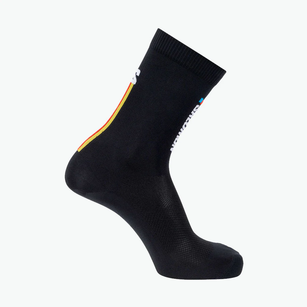 CALCETINES SALOMON PULSE RACE FLAG CREW - Black