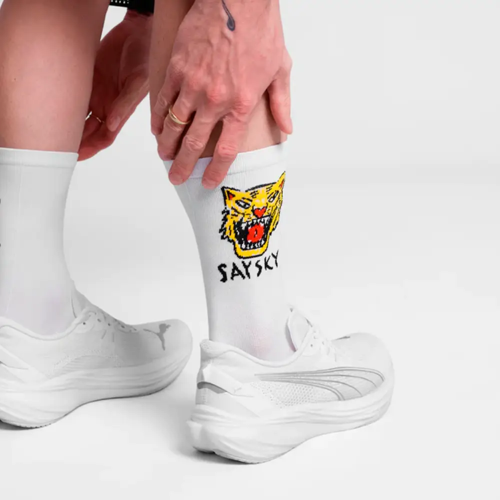CALCETINES SAYSKY COMBAT HIGH SOCKS - White Tiger - Image 2