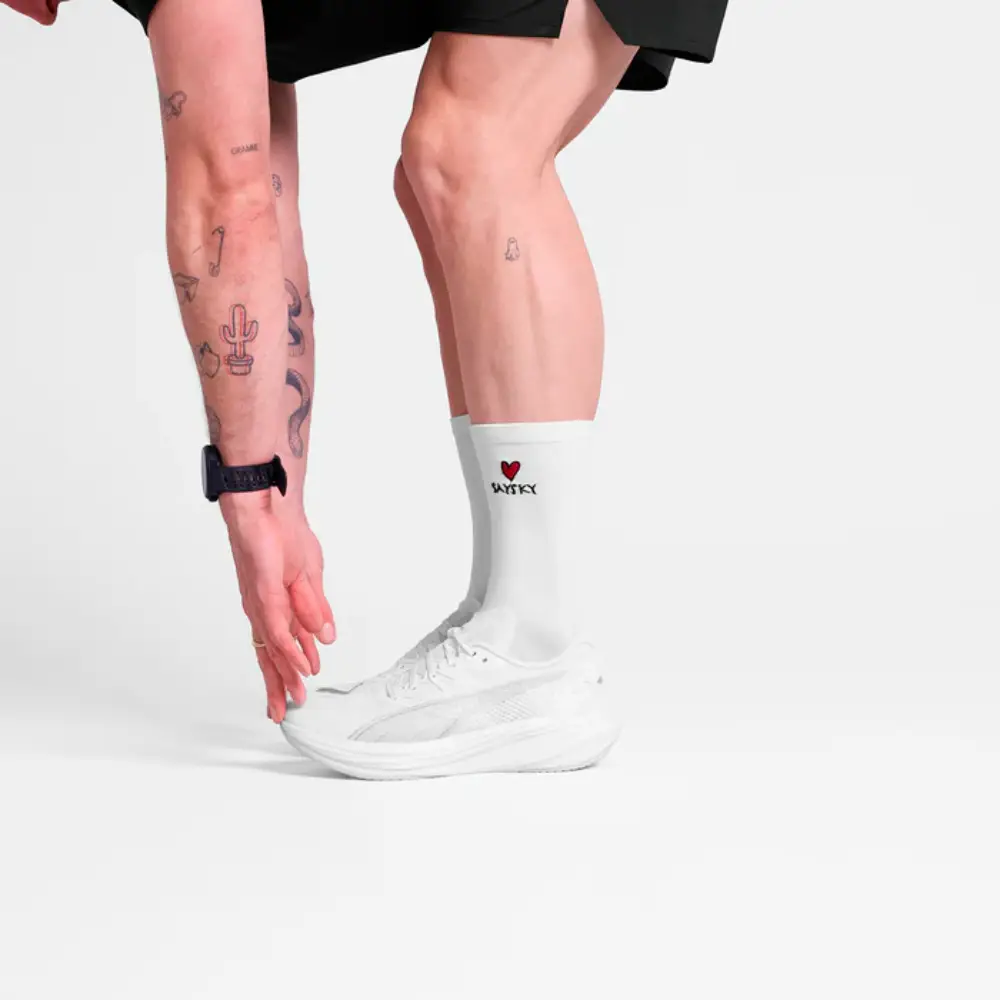CALCETINES SAYSKY COMBAT HIGH SOCKS - White Heart - Image 2