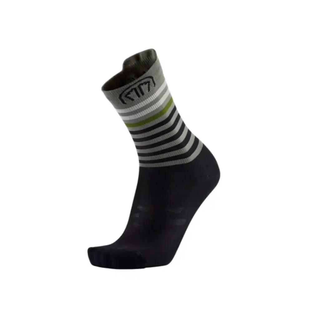 CALCETINES SIDAS RUN ANATOMIC LIGHT CREW - Negro / Gris Oscuro - Image 4