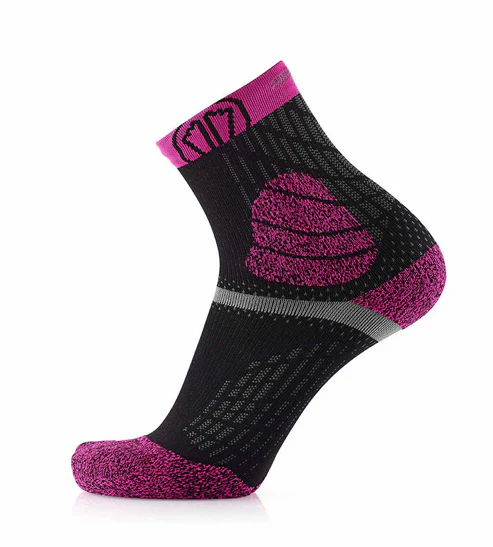 CALCETINES SIDAS TRAIL PROTECT - Negro / Rosa - Image 2