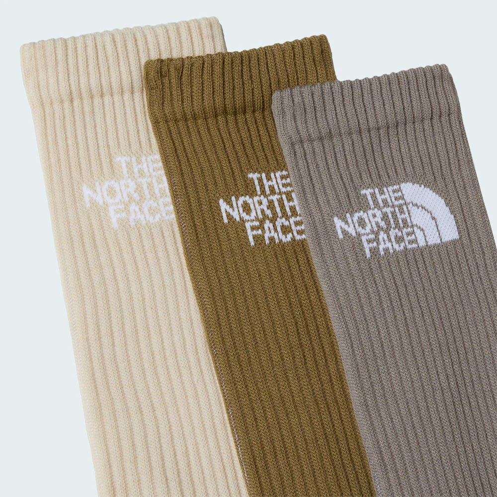 CALCETINES THE NORTH FACE MULTISPORT CREW (PACK 3 CALCETINES) - Stone Slab / Desert Stone / Cedar - Image 2