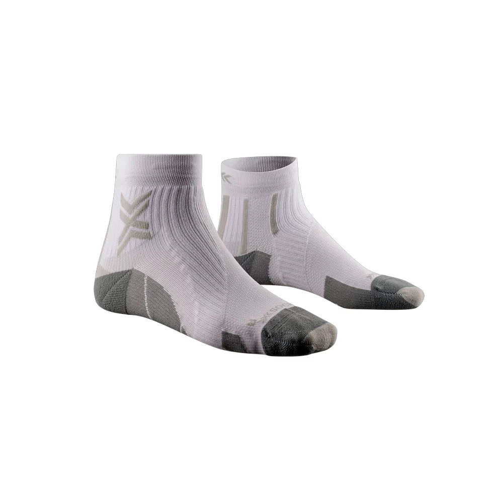CALCETINES X-BIONIC RUN PERFORM ANKLE - Artic White / Pearl Grey