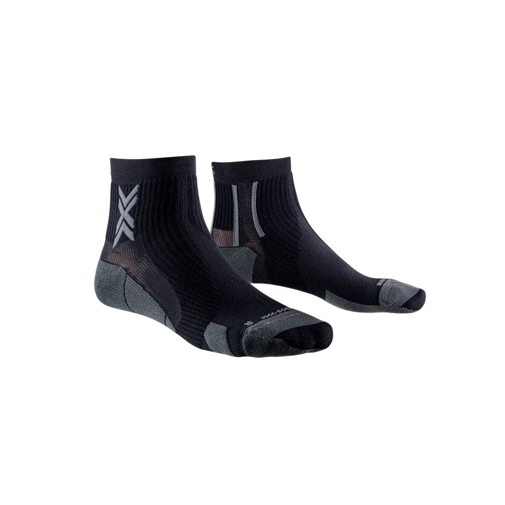 CALCETINES X-BIONIC RUN PERFORM ANKLE - Black / Charcoal