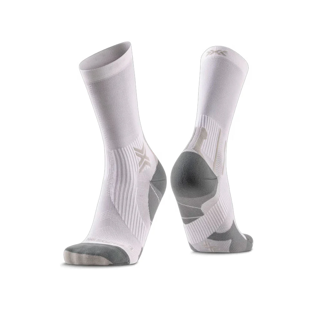 CALCETINES X-BIONIC RUN PERFORM CREW - Artic White / Pearl Grey