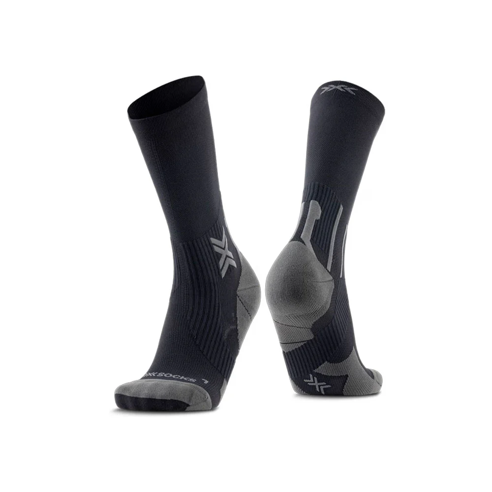 CALCETINES X-BIONIC RUN PERFORM CREW - Black / Charcoal