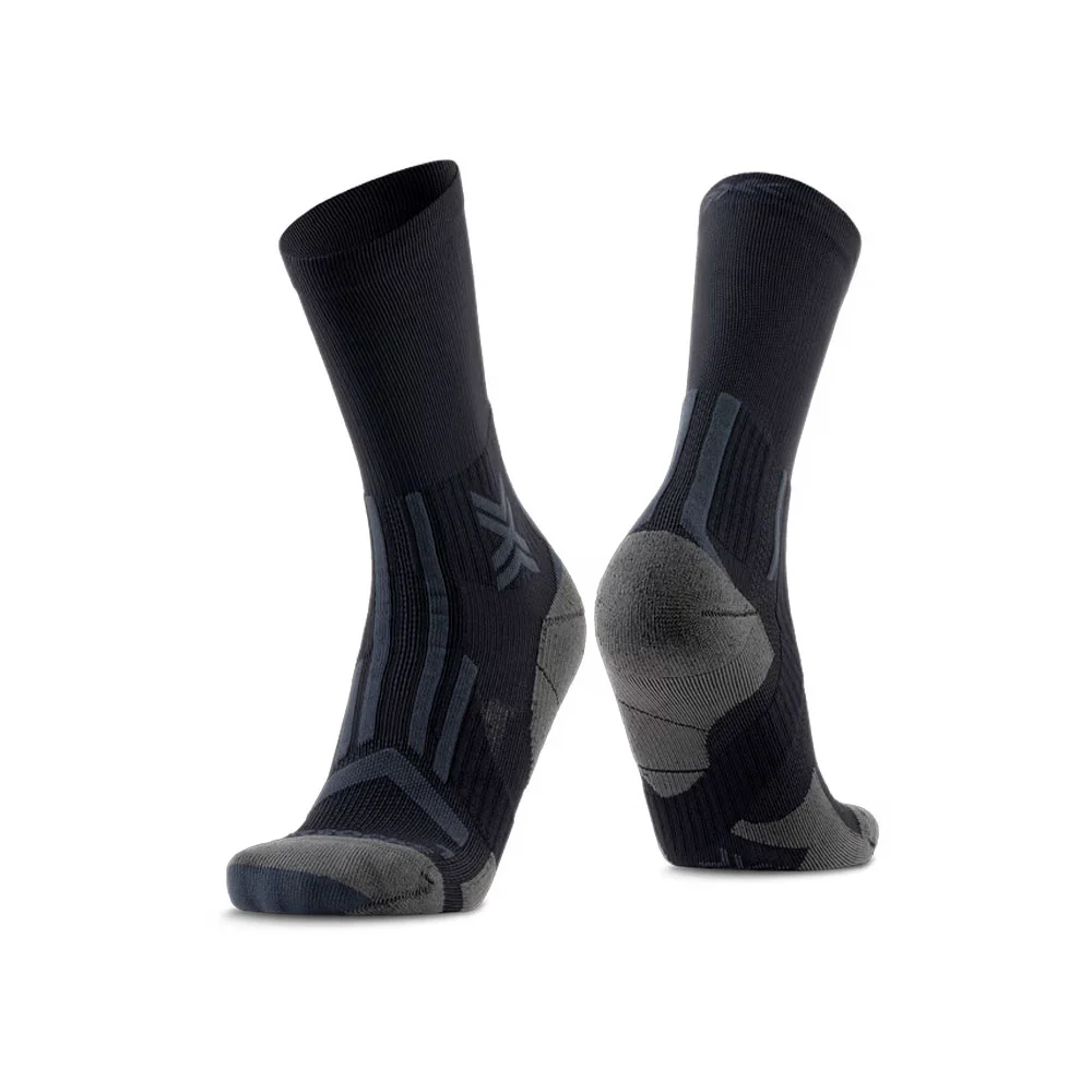 CALCETINES X-BIONIC TRAILRUN PERFORM CREW - Black / Charcoal