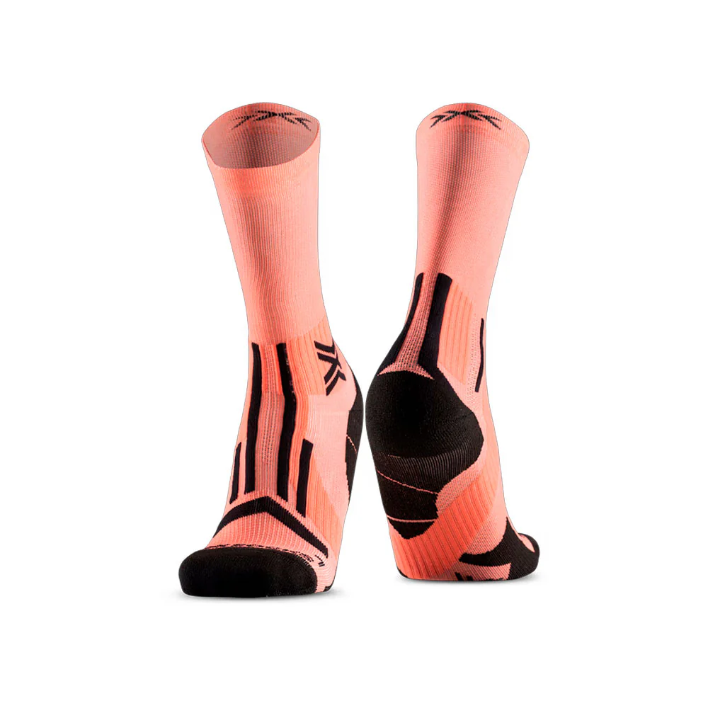CALCETINES X-BIONIC TRAILRUN PERFORM CREW - Dusty Rose / X Black