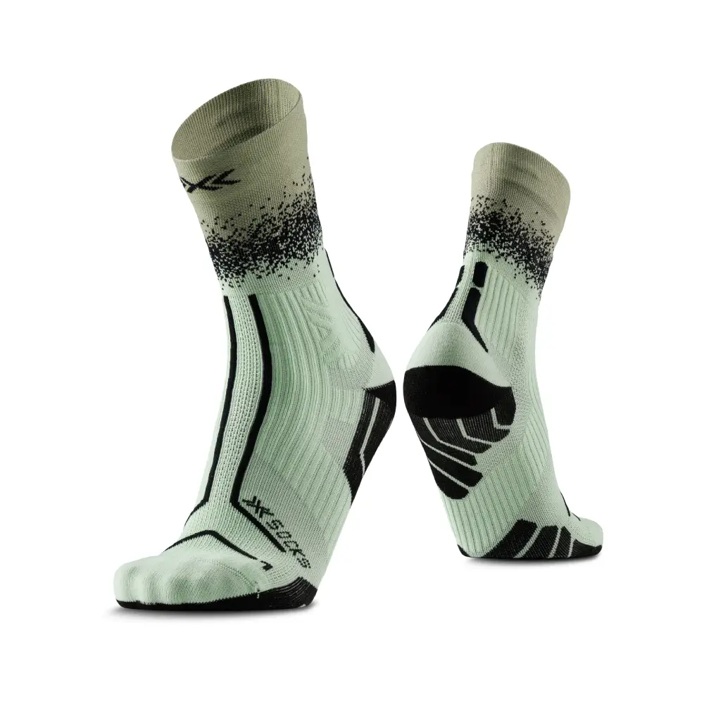 CALCETINES X-BIONIC TRAILRUN TERRASKIN PERFORM CREW - Digital Lime / X Black
