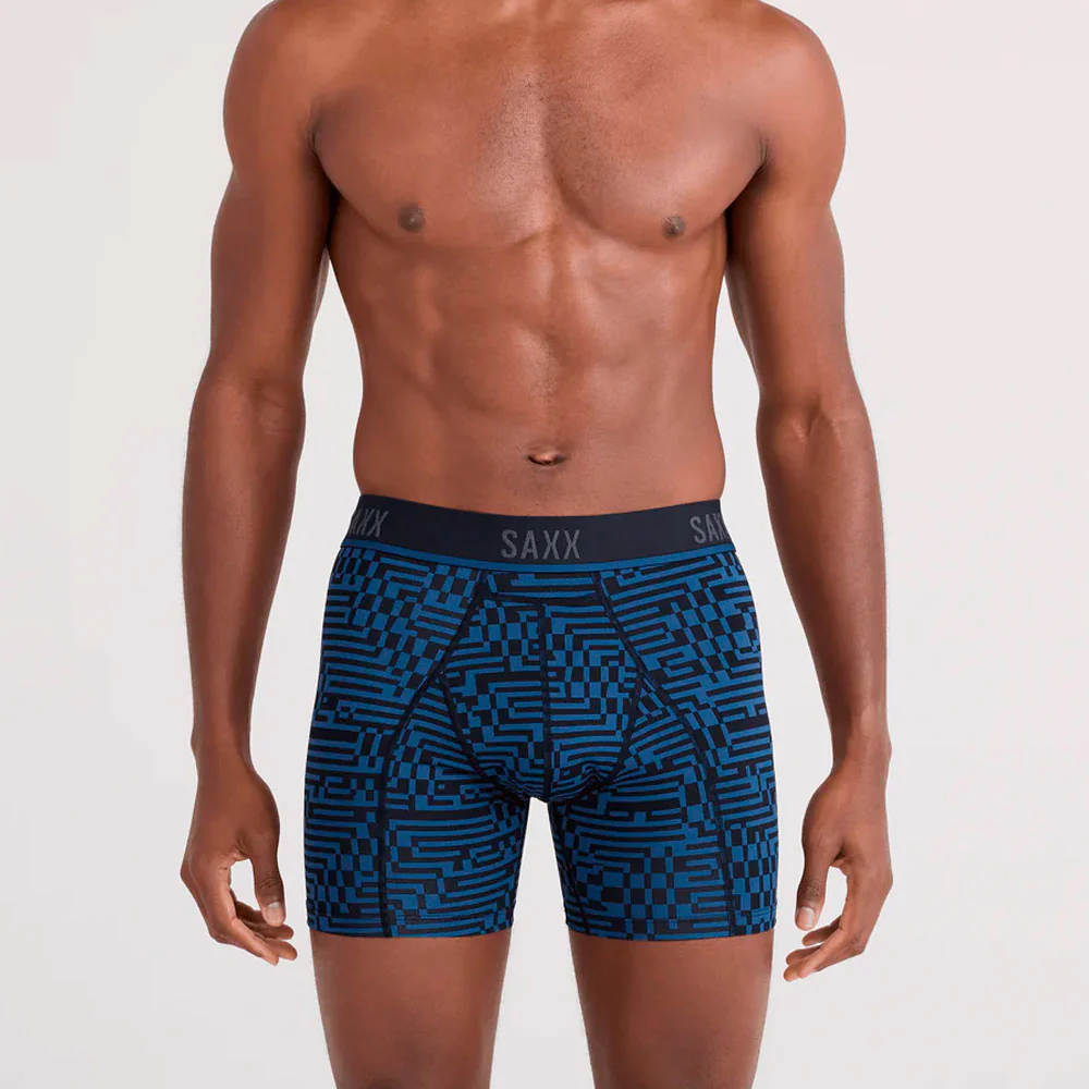 CALZONCILLOS BÓXER SAXX KINETIC LIGHT-COMPRESSION MESH - Maze Camo / Navy Dawn - Image 2