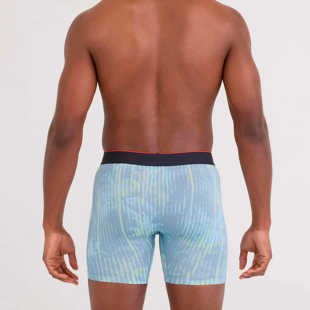 CALZONCILLOS BÓXER SAXX MULTI-SPORT MESH - Palm Screen / Faded Denim - Image 3