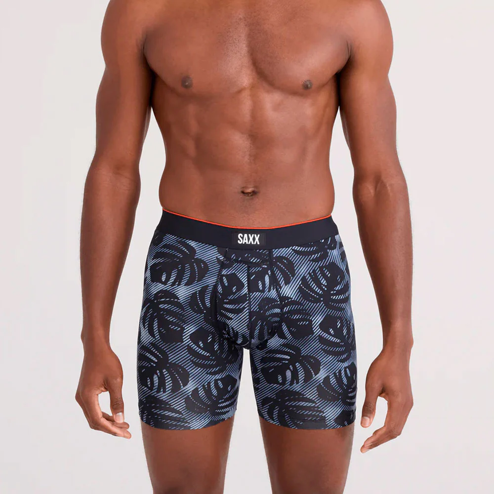 CALZONCILLOS BÓXER SAXX MULTI-SPORT MESH - Rem Tropic / Black - Image 2