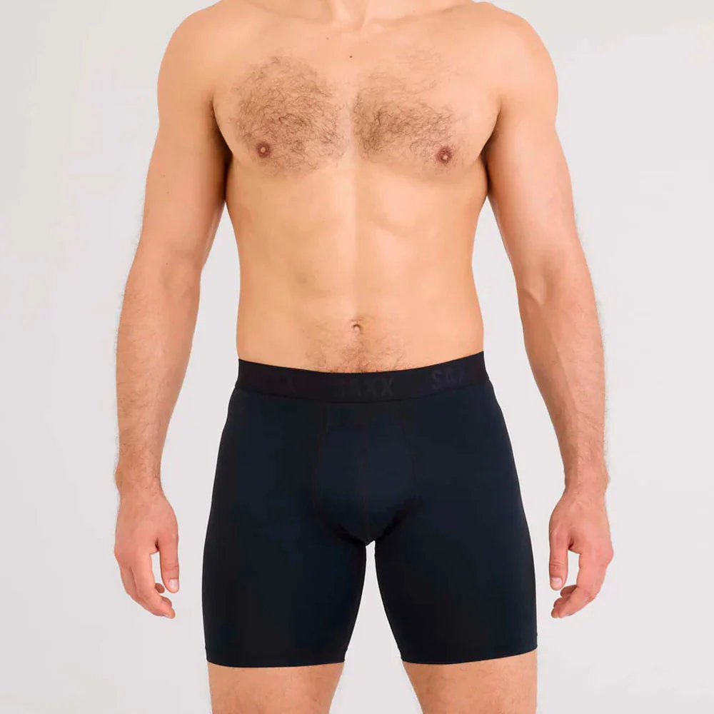 CALZONCILLOS BÓXER SAXX SMOOTH FLEX LIGHT-COMPRESSION LONG - Black - Image 2