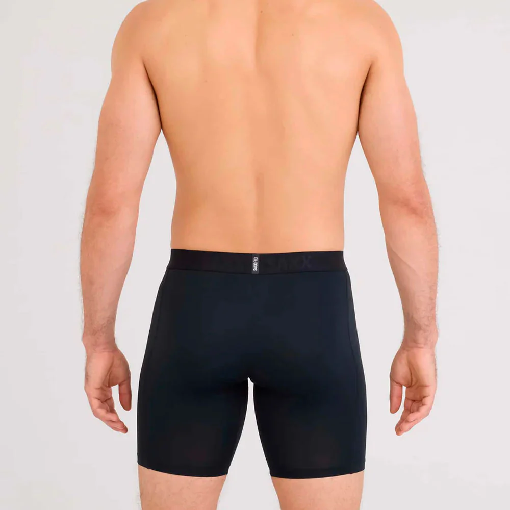 CALZONCILLOS BÓXER SAXX SMOOTH FLEX LIGHT-COMPRESSION LONG - Black - Image 3