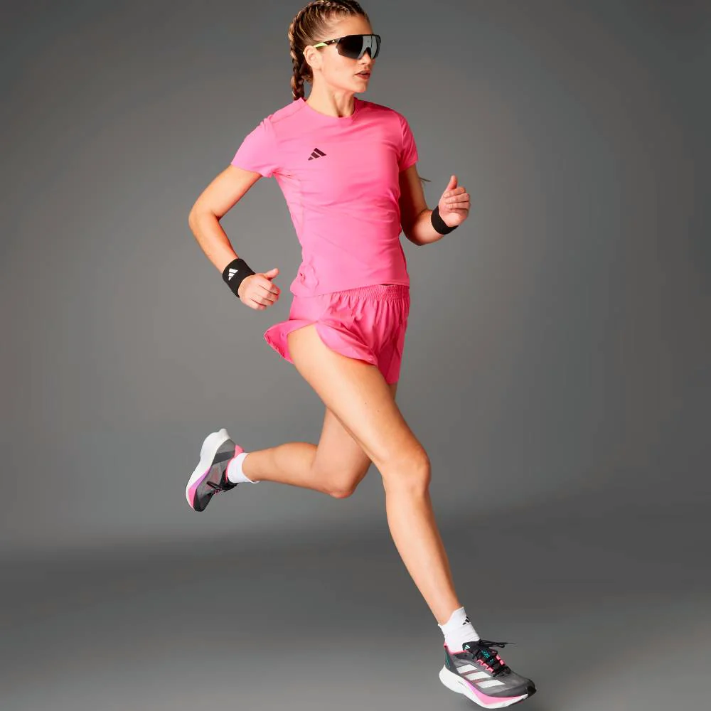 CAMISETA ADIDAS ADIZERO ESSENTIALS MUJER - Rosa - Image 5