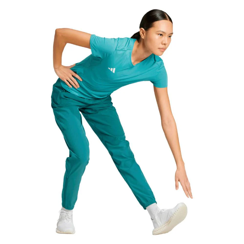 CAMISETA ADIDAS ADIZERO ESSENTIALS MUJER - Powder Teal - Image 4