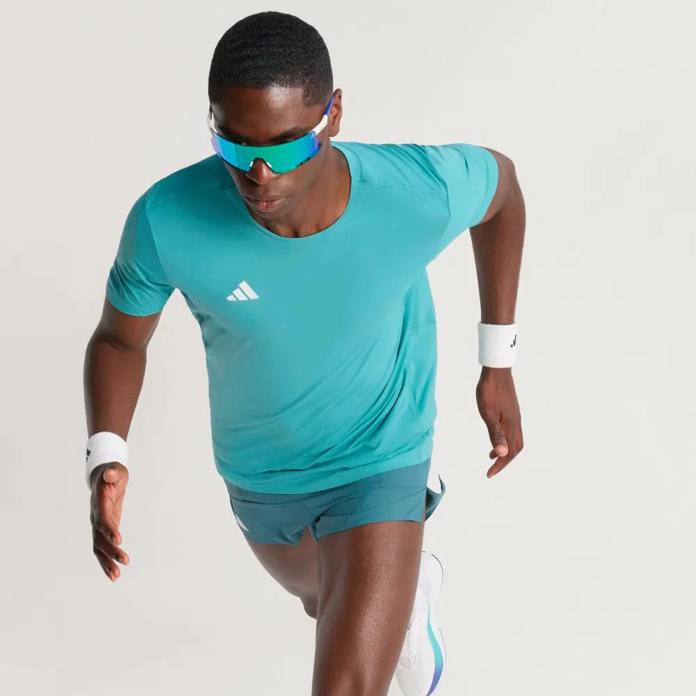 CAMISETA ADIDAS ADIZERO ESSENTIALS - Powder Teal - Image 2