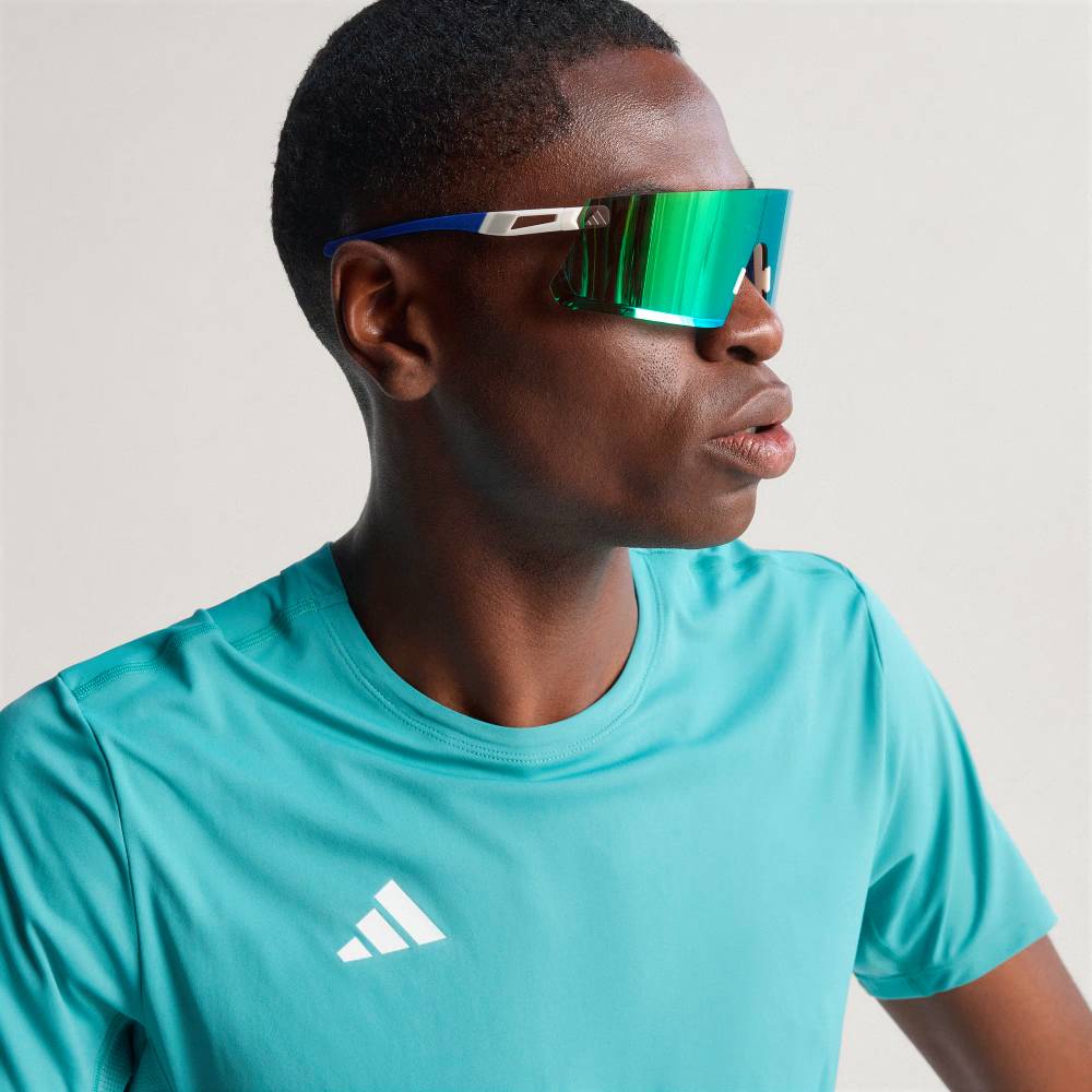 CAMISETA ADIDAS ADIZERO ESSENTIALS - Powder Teal - Image 4