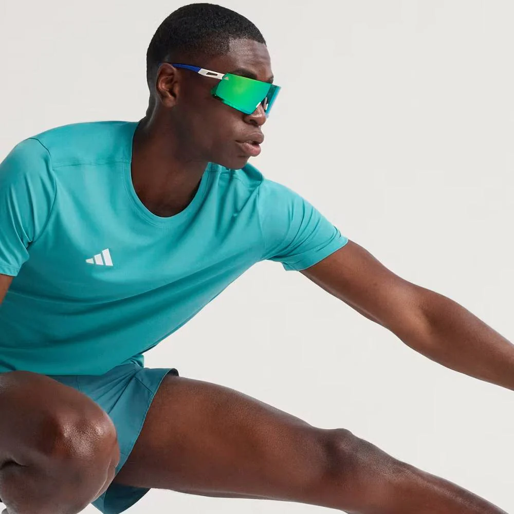 CAMISETA ADIDAS ADIZERO ESSENTIALS - Powder Teal - Image 5