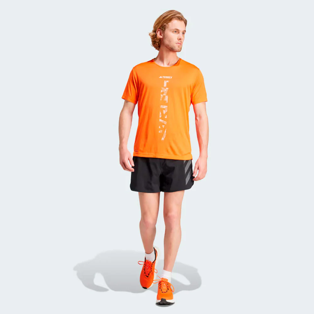 CAMISETA ADIDAS TERREX AGRAVIC - Naranja / Blanco - Image 5