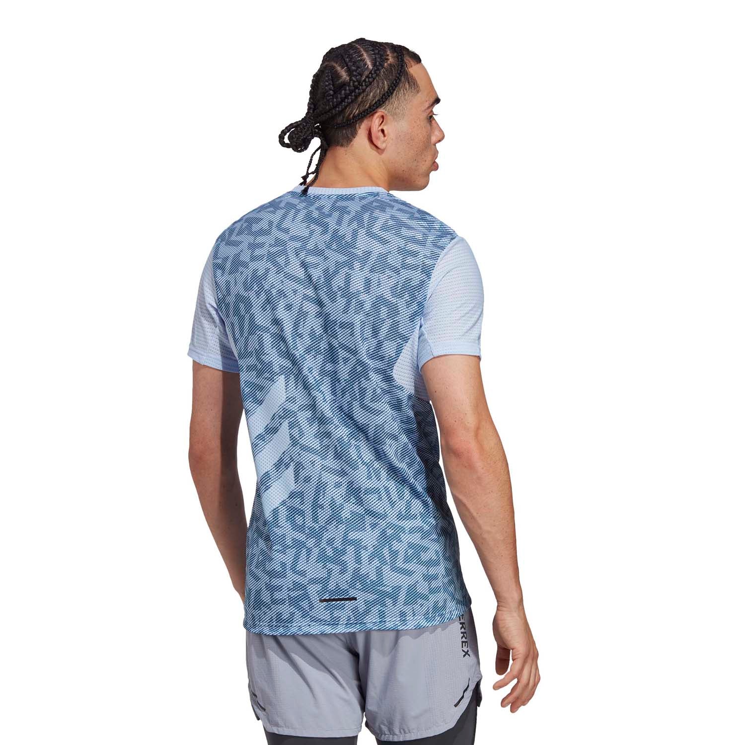 CAMISETA ADIDAS TERREX AGRAVIC PRO 2023 - Azul claro / Azul oscuro - Image 3