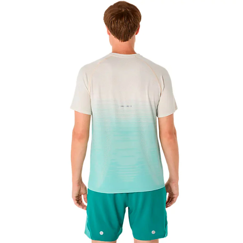 CAMISETA ASICS SEAMLESS SS TOP - Birch / Oasis Green - Image 2
