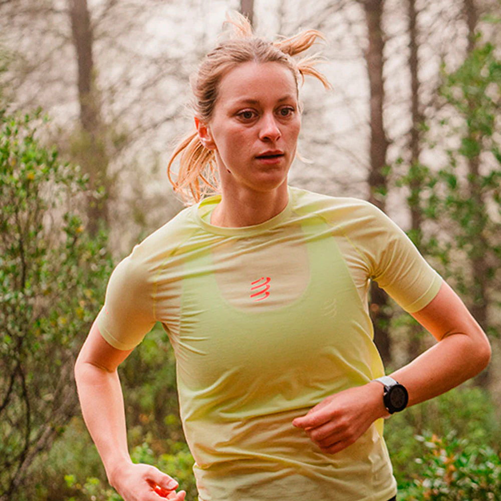 CAMISETA COMPRESSPORT TRAIL RACING MUJER - Shadow Lime - Image 5