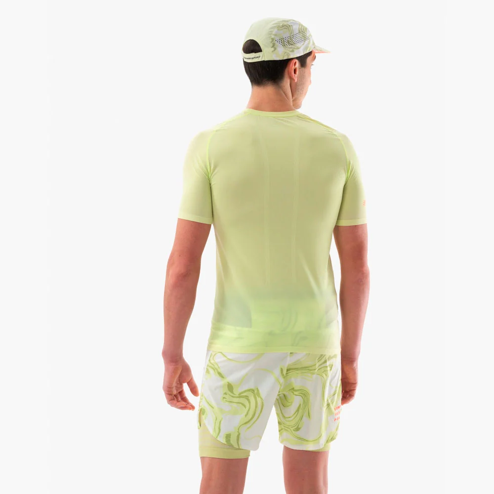 CAMISETA COMPRESSPORT TRAIL RACING - Shadow Lime - Image 3