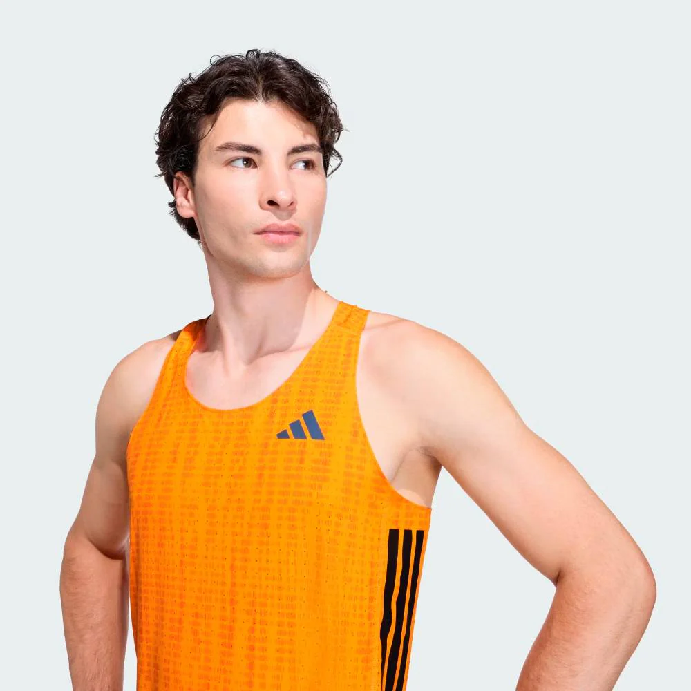 CAMISETA DE TIRANTES ADIDAS ADIZERO - Pure Tangerine / Pure Orange - Image 4