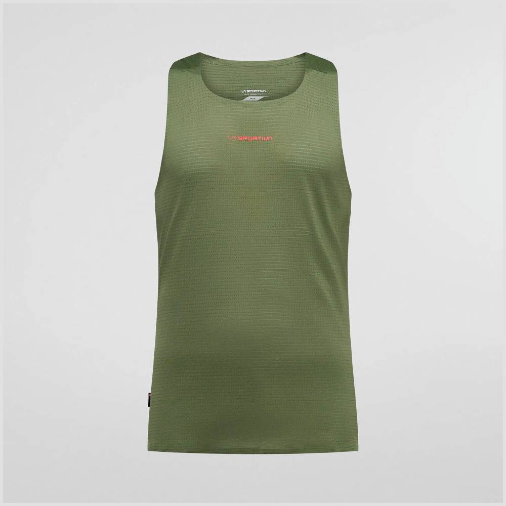 CAMISETA DE TIRANTES LA SPORTIVA PURE - Cypress / Mountain Red