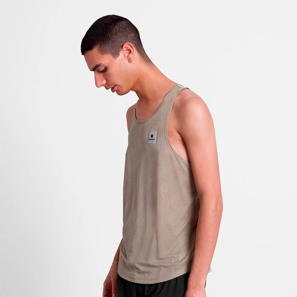 CAMISETA DE TIRANTES SAYSKY REACTIVE FLOW - Dark Beige