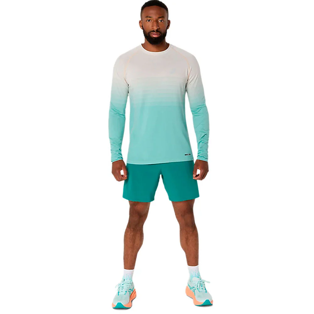 CAMISETA MANGA LARGA ASICS SEAMLESS LS TOP - Birch / Oasis Green - Image 4