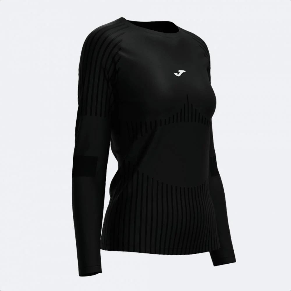 CAMISETA MANGA LARGA JOMA EXPLORER MUJER - Negro - Image 4