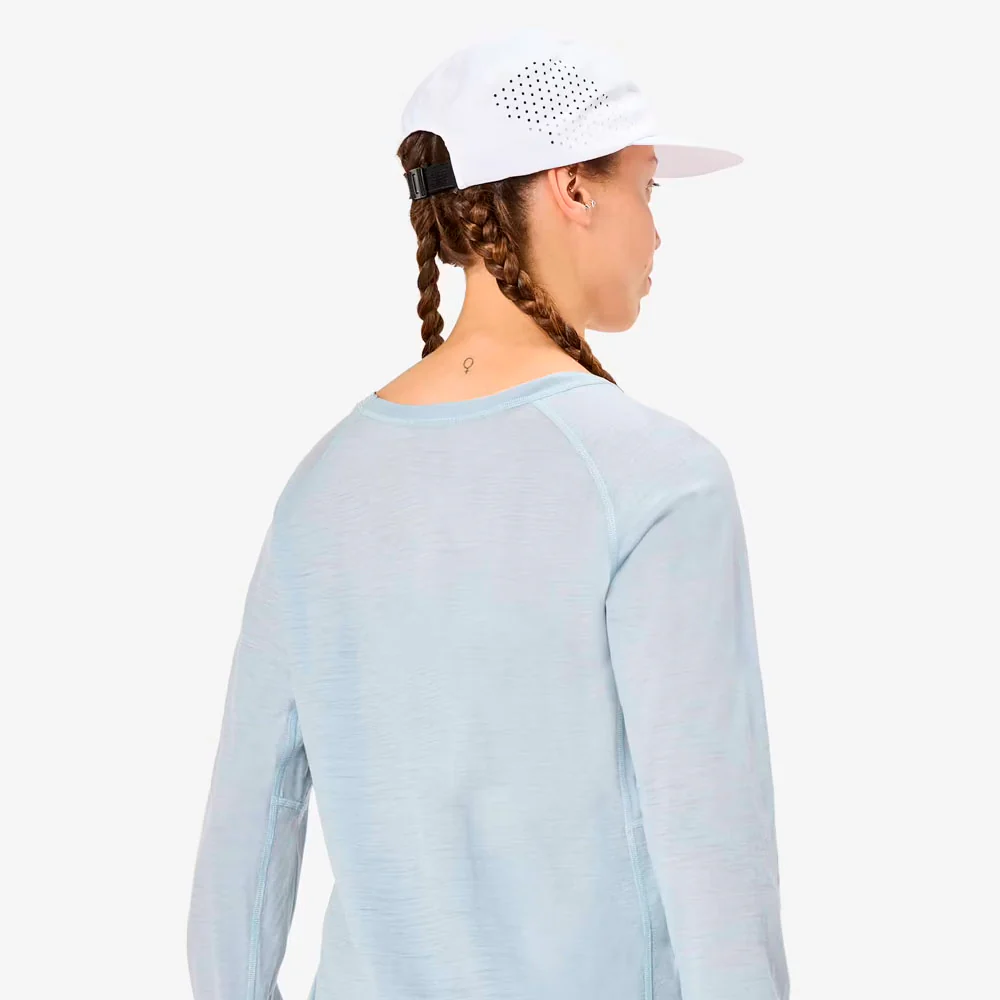 CAMISETA MANGA LARGA NNORMAL MERINO MUJER - Azul - Image 4