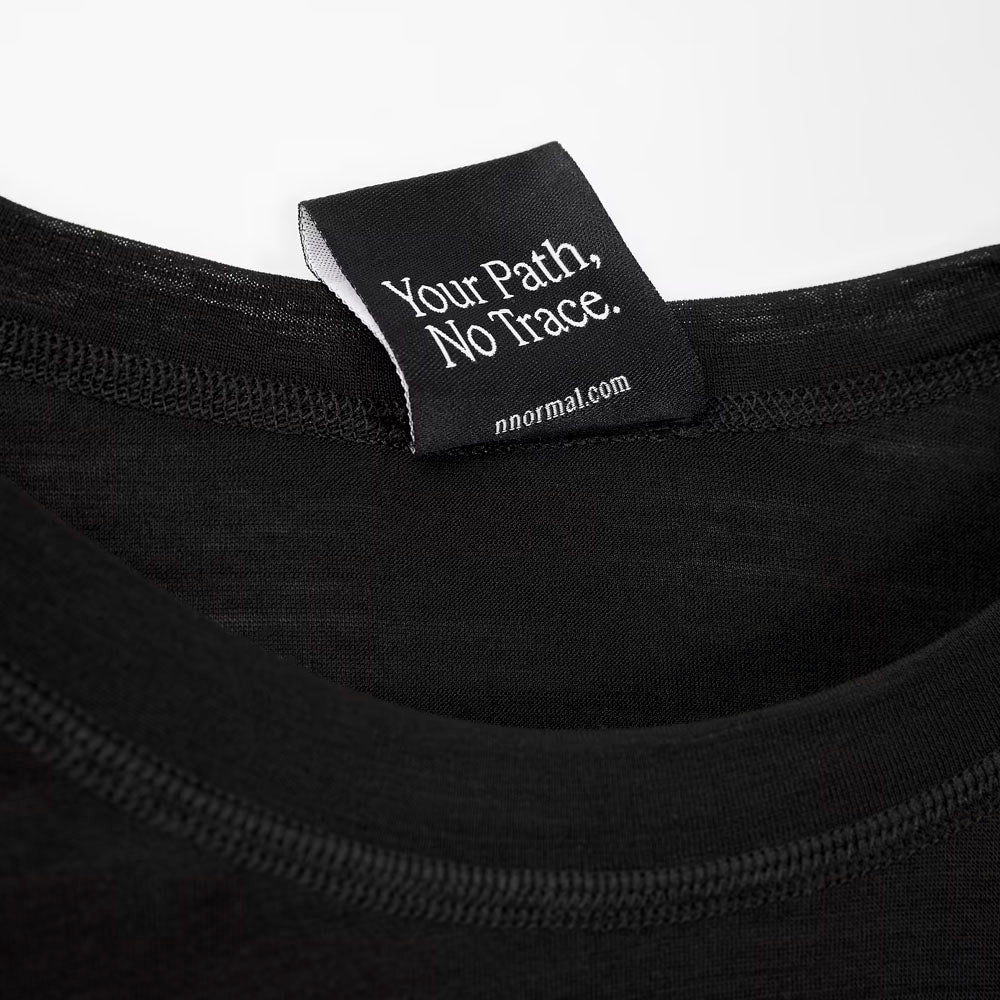 CAMISETA MANGA LARGA NNORMAL MERINO MUJER - Negro - Image 3