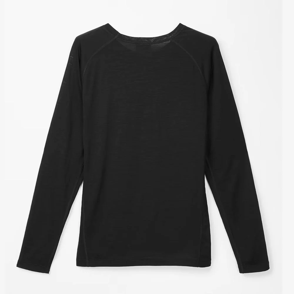 CAMISETA MANGA LARGA NNORMAL MERINO MUJER - Negro - Image 4