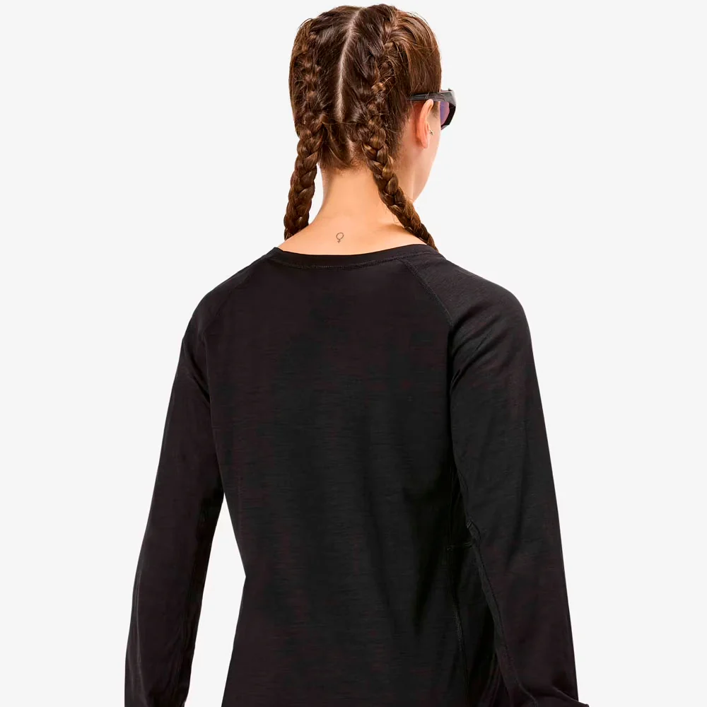 CAMISETA MANGA LARGA NNORMAL MERINO MUJER - Negro - Image 5