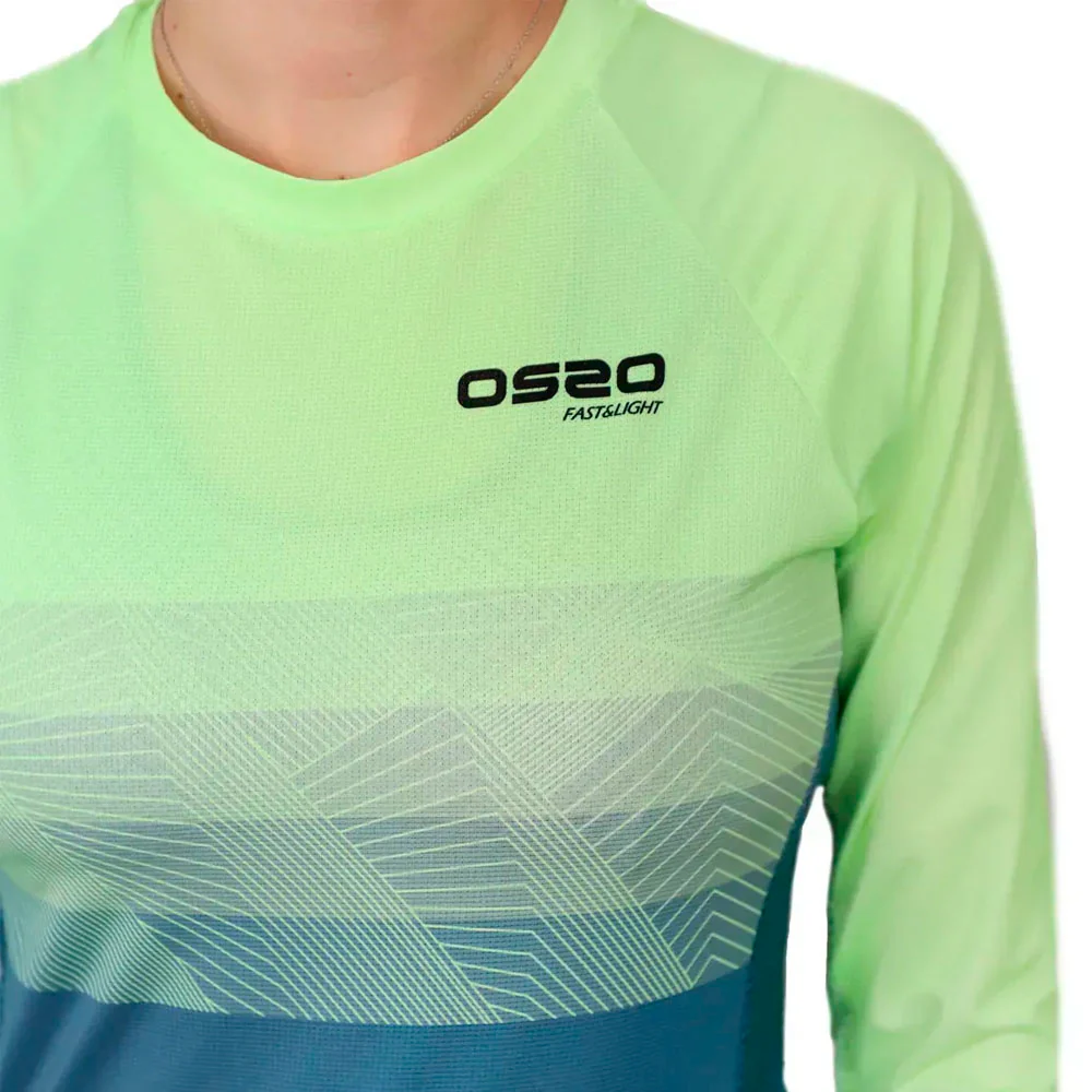 CAMISETA MANGA LARGA OS2O GRADIENT MUJER - Mint - Image 5