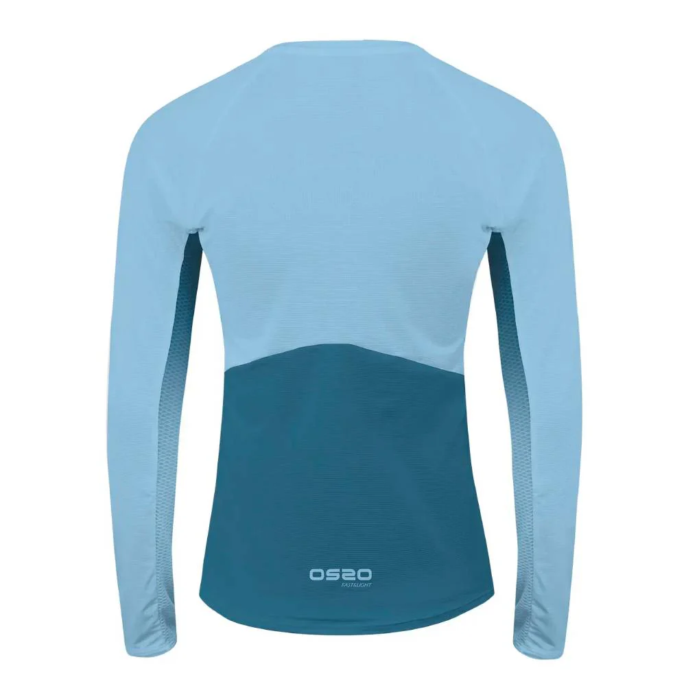 CAMISETA MANGA LARGA OS2O PEAK MOTION MUJER - Blue Mirage - Image 2